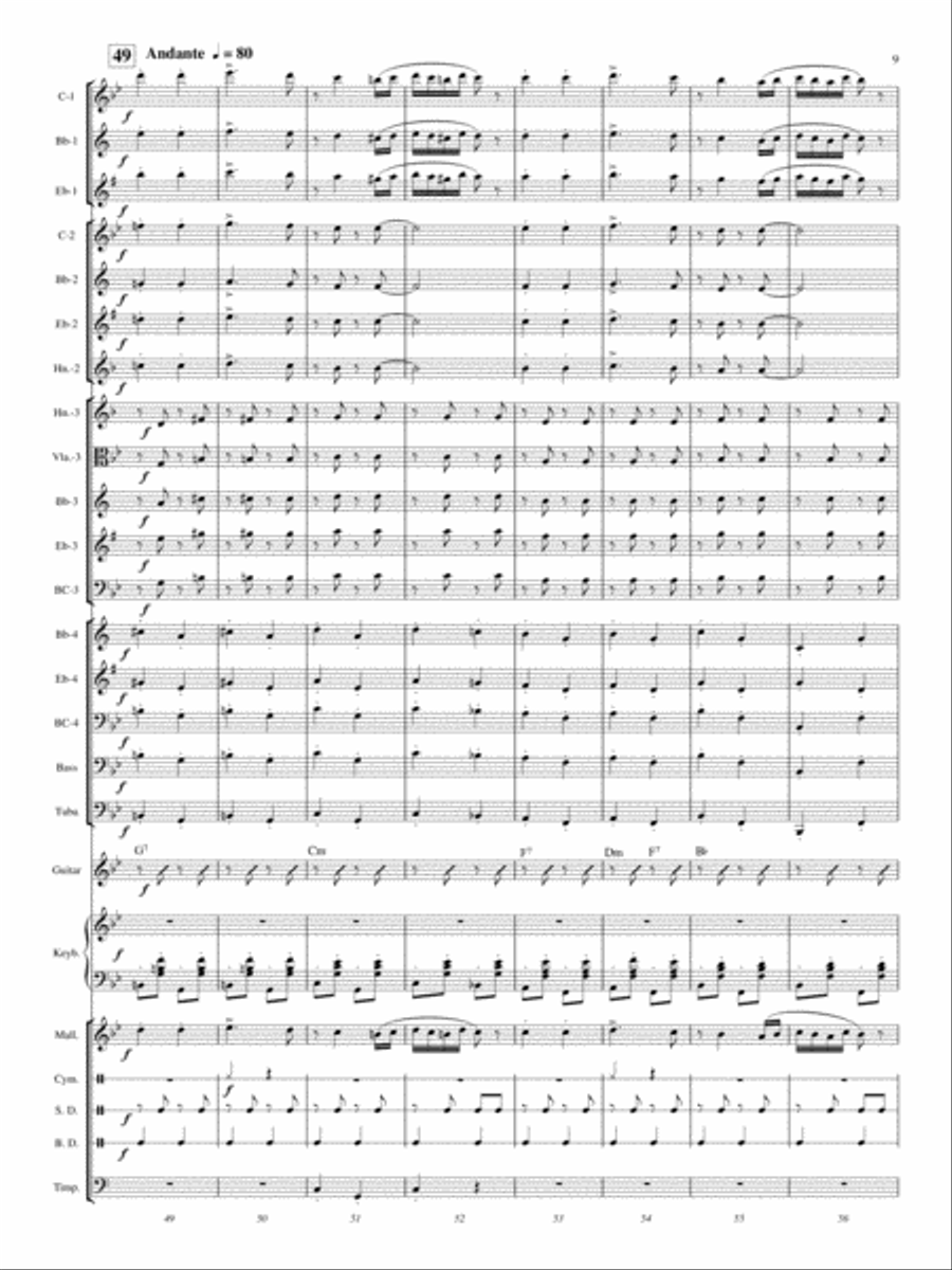 Hungarian Dance No. 5 Concert Band scores gallery preview page 8
