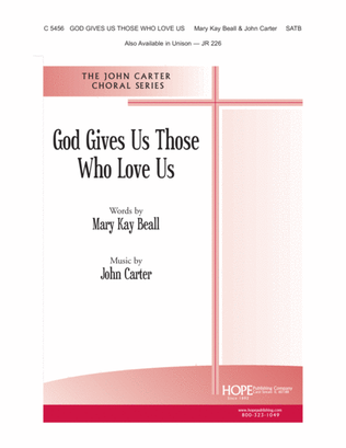 Book cover for God Gives Us Those Who Love Us
