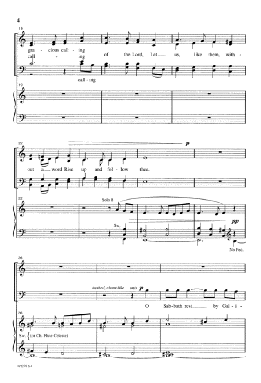Dear Lord and Father of Mankind 4-Part scores gallery preview page 4
