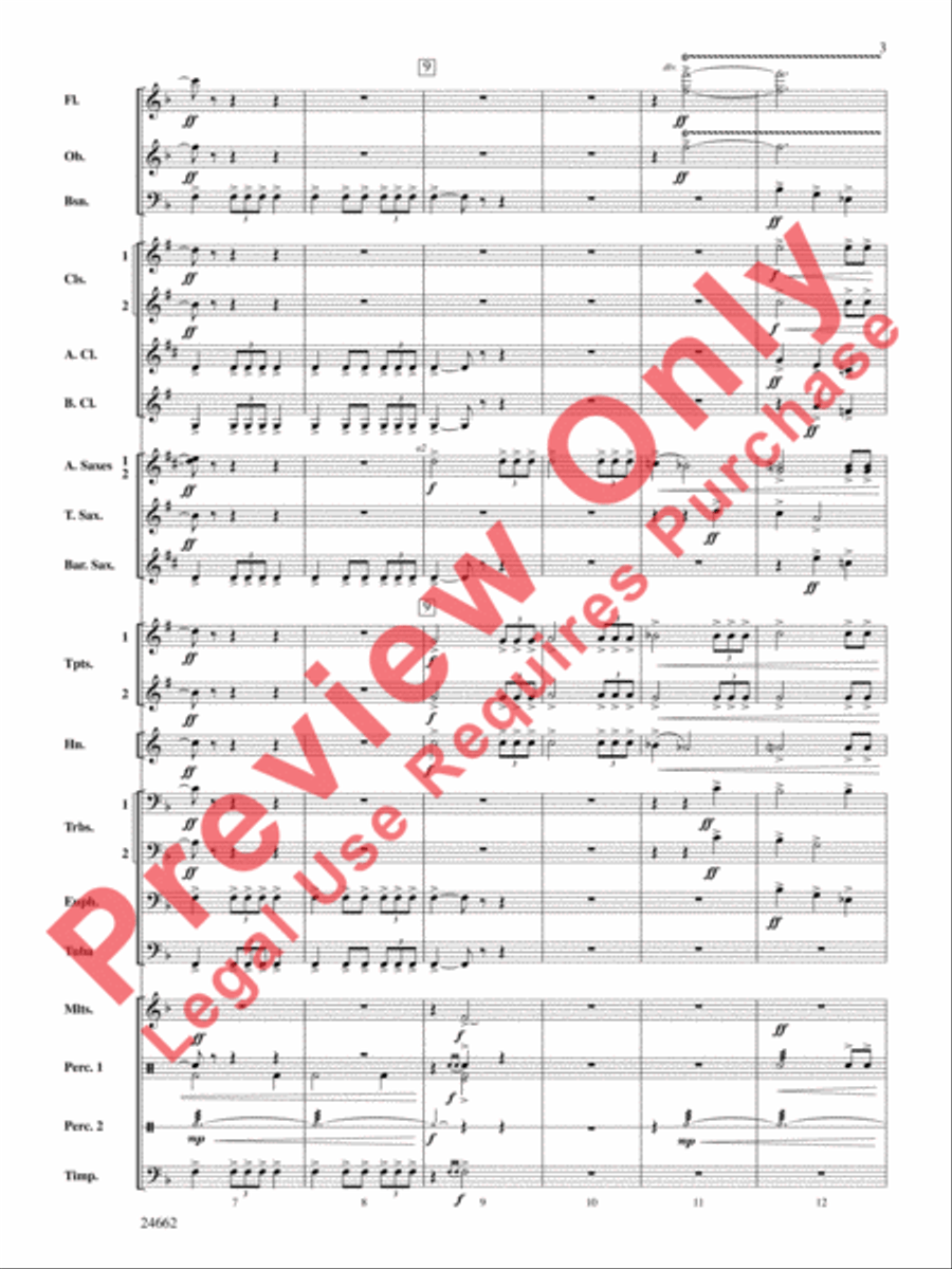 Timber City Trilogy Timber City Trilogy Concert Band scores gallery preview page 4