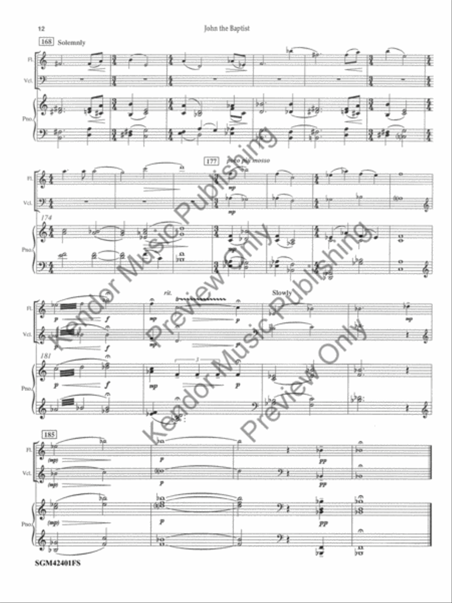 John the Baptist Small Ensemble scores gallery preview page 13