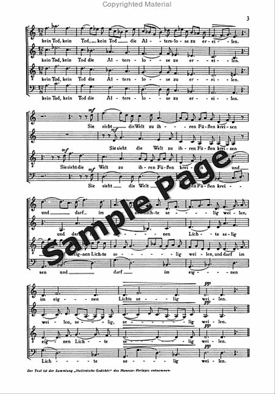 Italienisches Liederbuch 3 Ssatbb 4-Part scores gallery preview page 4
