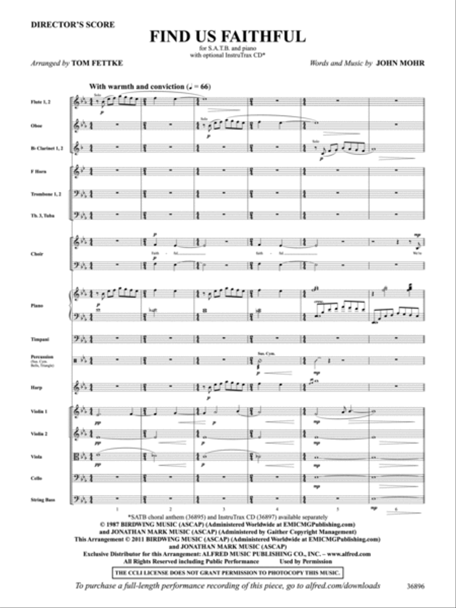 Find Us Faithful Find Us Faithful Choir scores gallery preview page 2