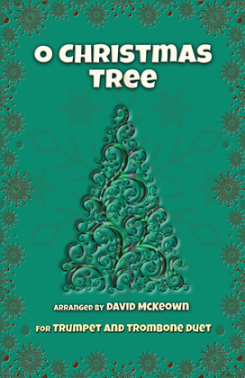Book cover for O Christmas Tree, (O Tannenbaum), Jazz style, for Trumpet and Trombone Duet