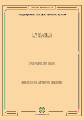 Rossini-La Danza, for Flute and Piano