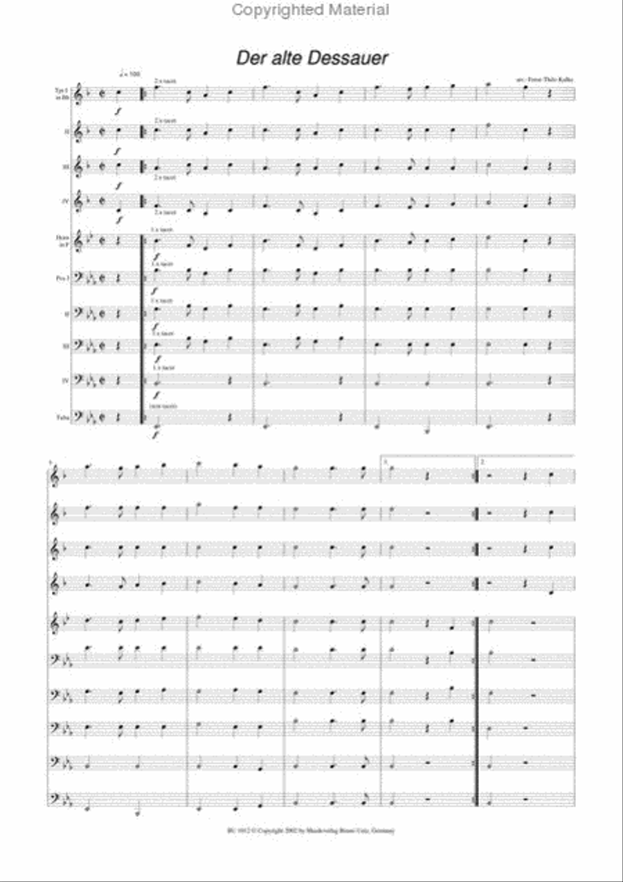 Der Alte Dessauer Horn scores gallery preview page 2