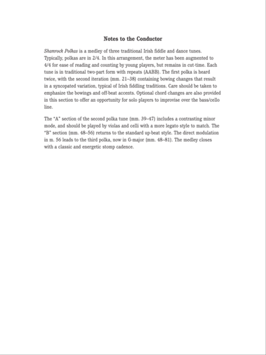 Shamrock Polkas: Score String Orchestra scores gallery preview page 2