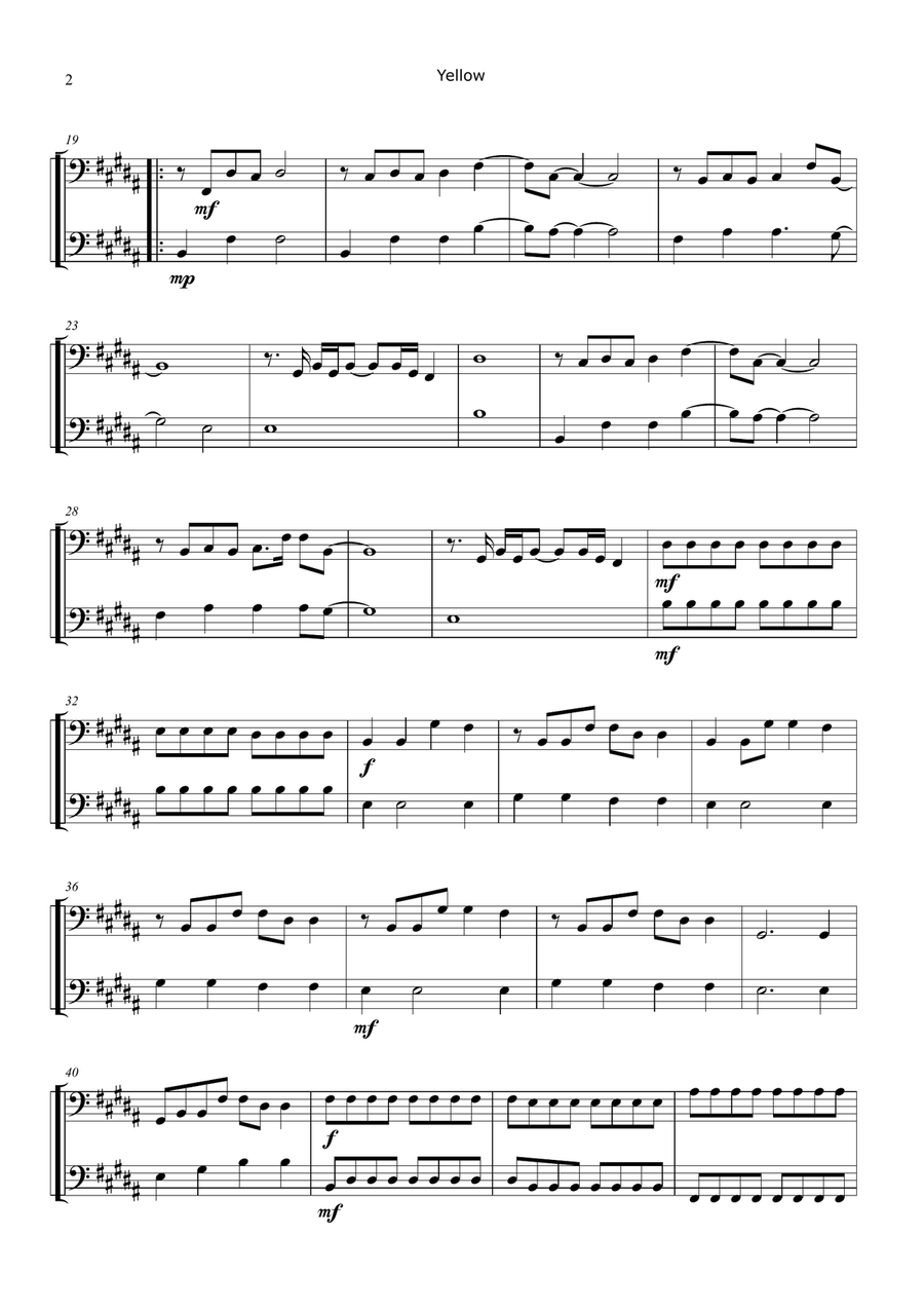 Yellow Brass Duet scores gallery preview page 2
