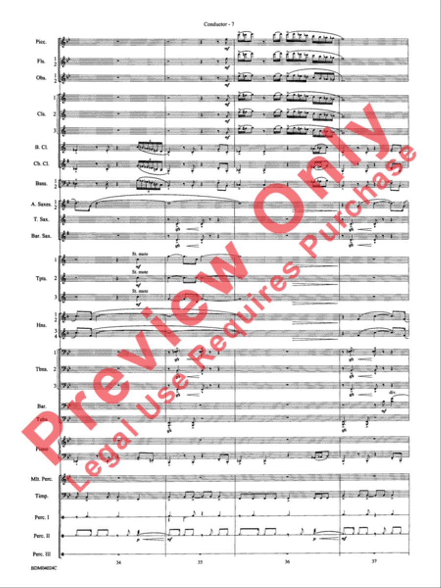 Ithaca (from The Odyssey (Symphony No. 2)) Concert Band scores gallery preview page 11