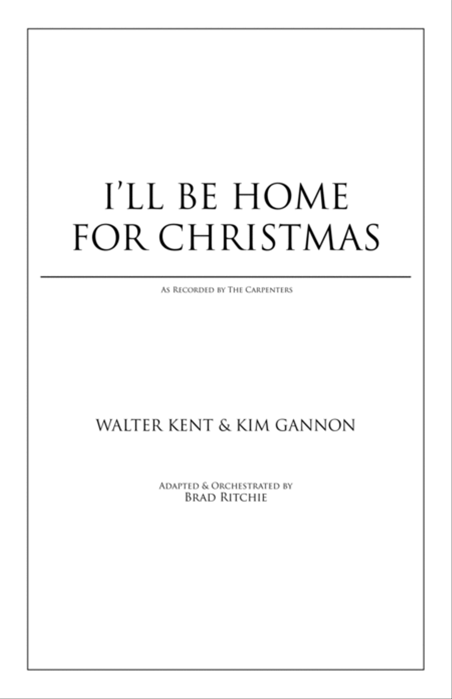 I'll Be Home For Christmas Full Orchestra scores gallery preview page 3