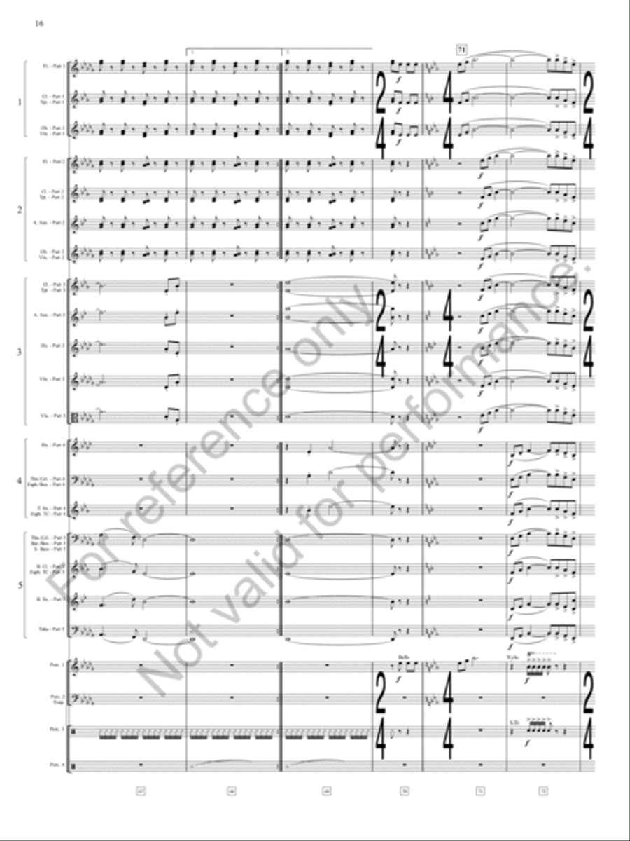 Danza Sonora Concert Band scores gallery preview page 17