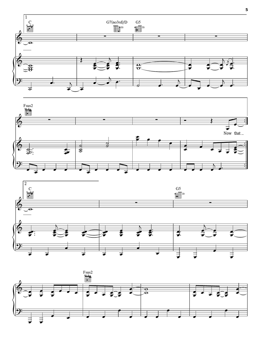 Drops Of Jupiter (Tell Me) Piano, Vocal, Guitar scores gallery preview page 5