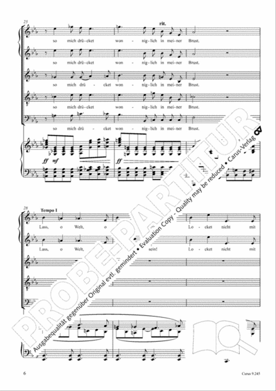 Verborgenheit SSATB scores gallery preview page 7