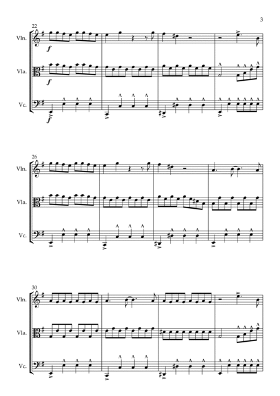 Believer Believer String Trio scores gallery preview page 3