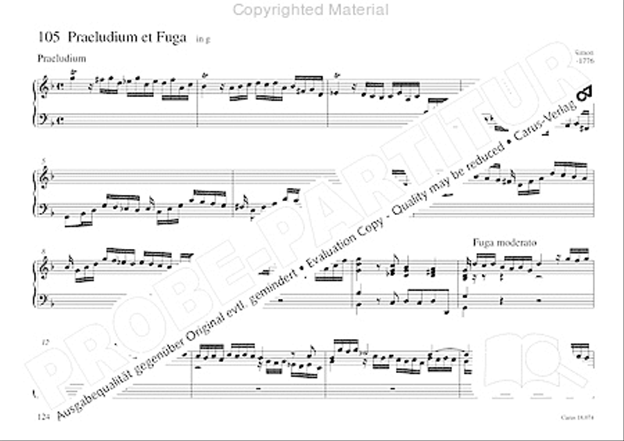 Organo pleno. Orgelstucke zum Ein- und Auszug Organ Solo scores gallery preview page 132