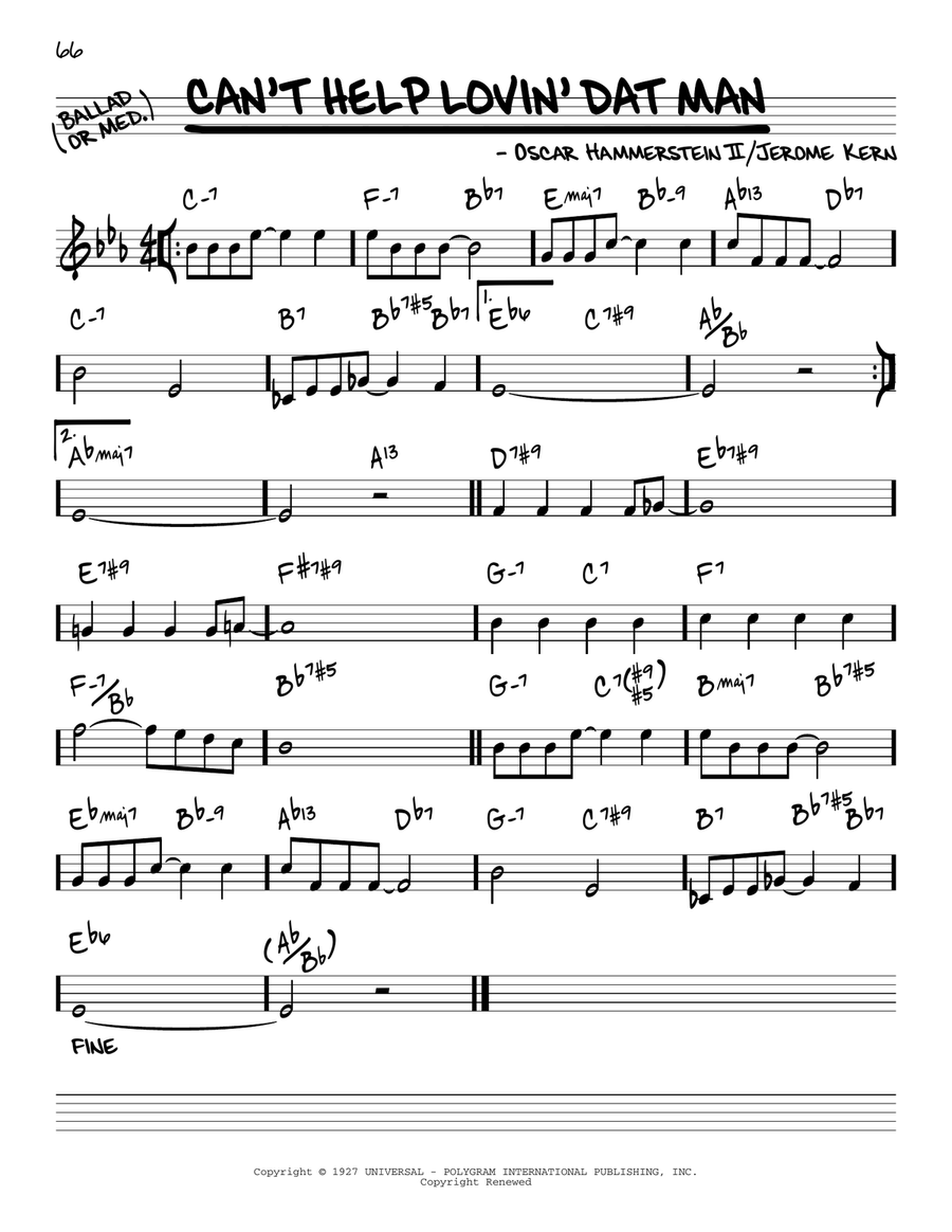 Can't Help Lovin' Dat Man [Reharmonized version] (arr. Jack Grassel) Piano scores gallery preview page 1