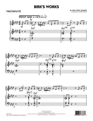 Jazz Combo Pak #46 (Dizzy Gillespie) (arr. Mark Taylor) - Piano/Conductor
