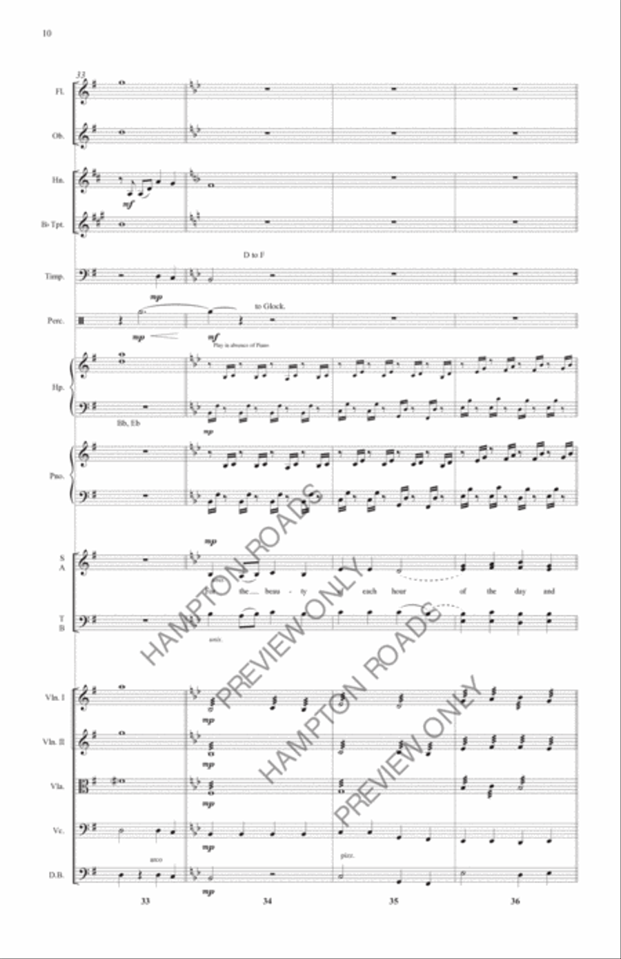 For the Beauty of the Earth (Full Score) Choir scores gallery preview page 11