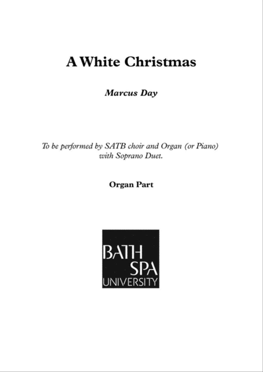 A White Christmas - Organ Score 4-Part scores gallery preview page 1