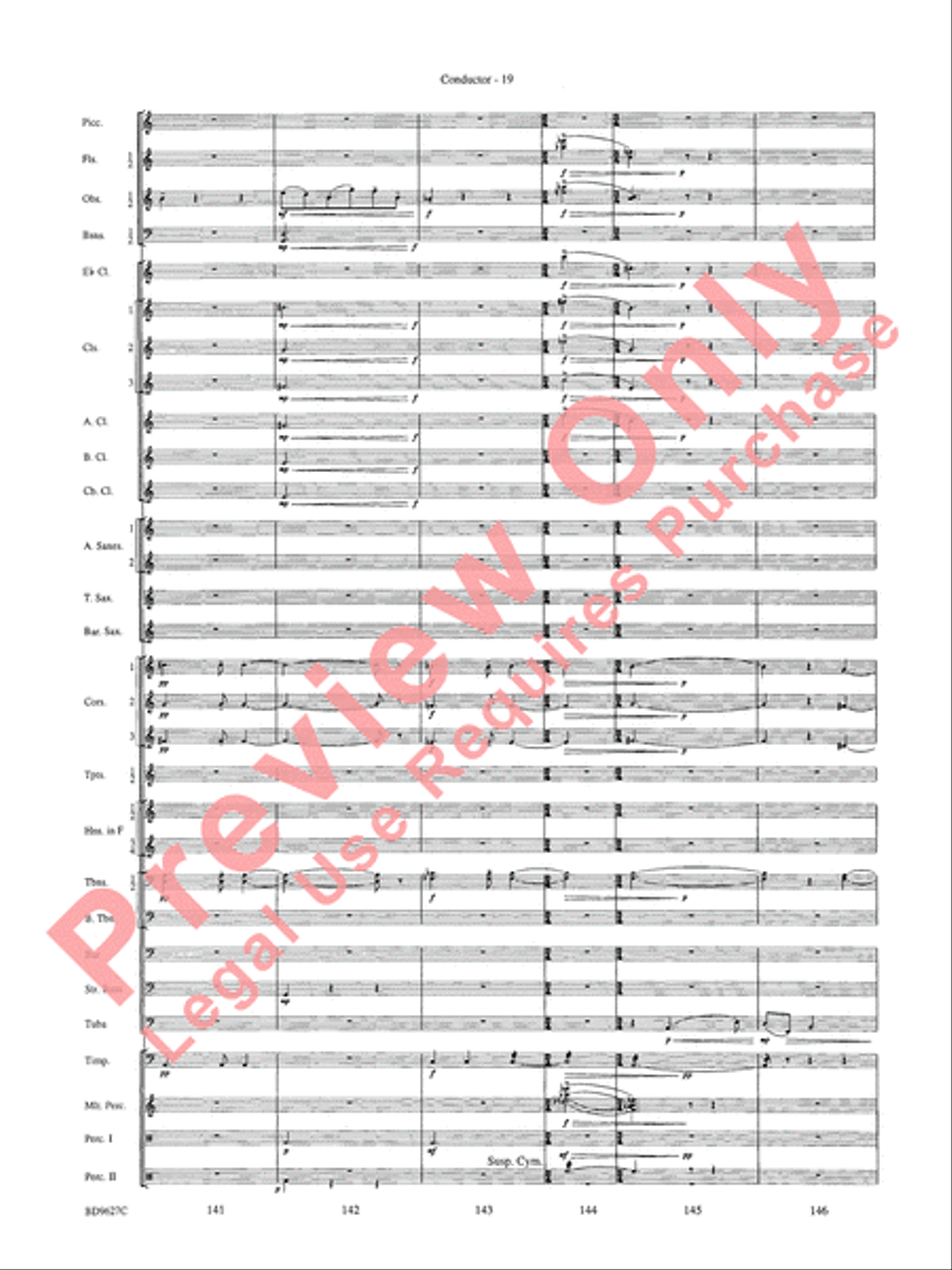 Variations on a Theme of Robert Schumann Concert Band scores gallery preview page 22