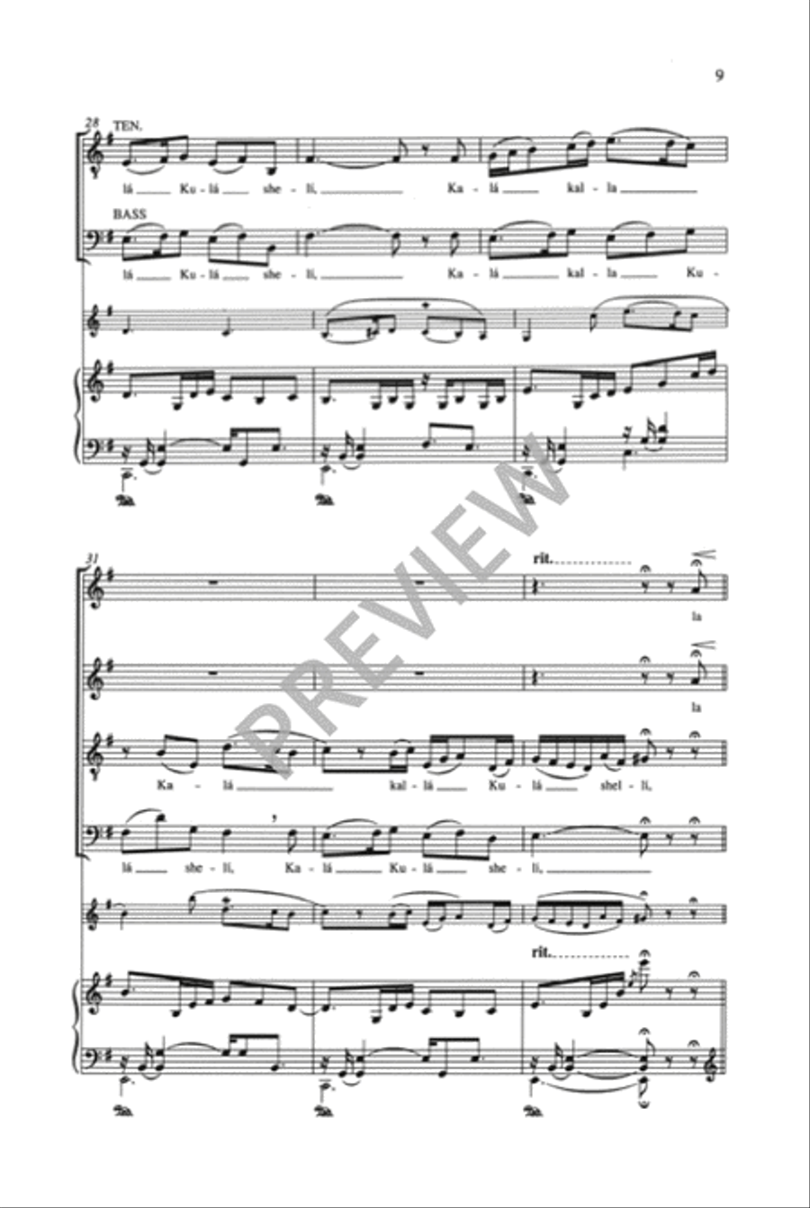 Five Hebrew Love Songs Five Hebrew Love Songs Choir scores gallery preview page 8