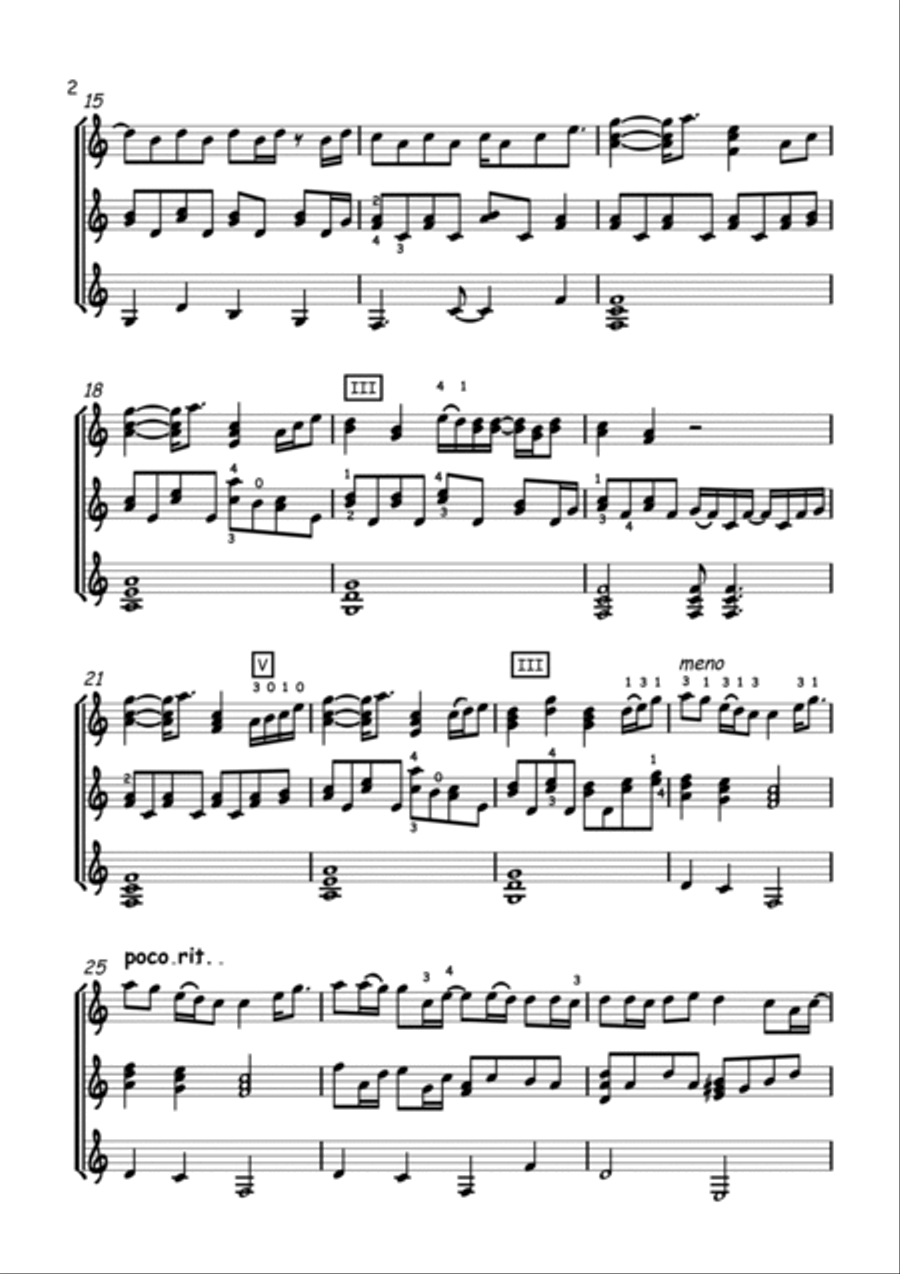 People Help The People Guitar Ensemble scores gallery preview page 2