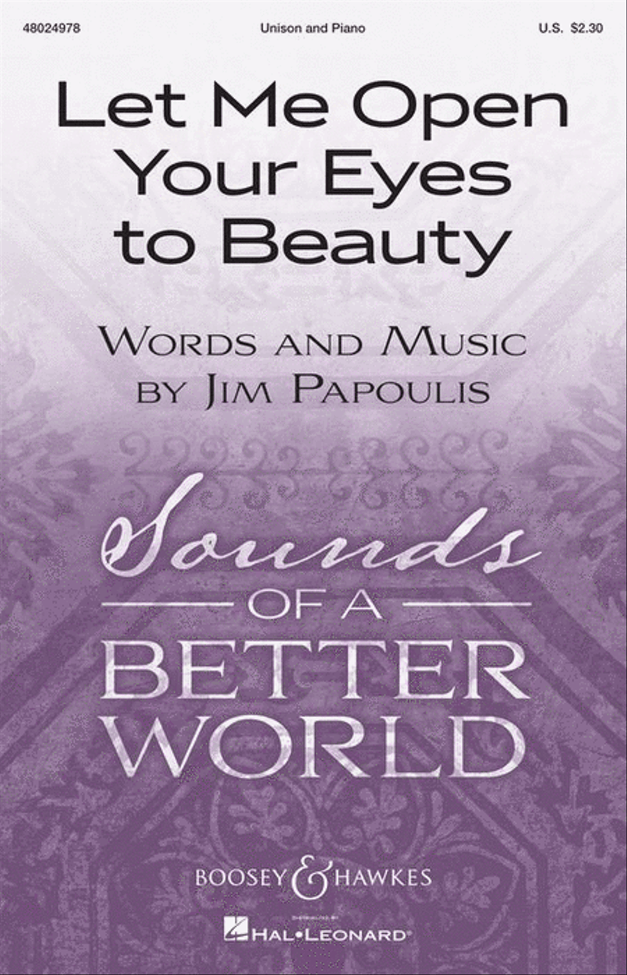 Let Me Open Your Eyes to Beauty Unison Choir scores gallery preview page 2