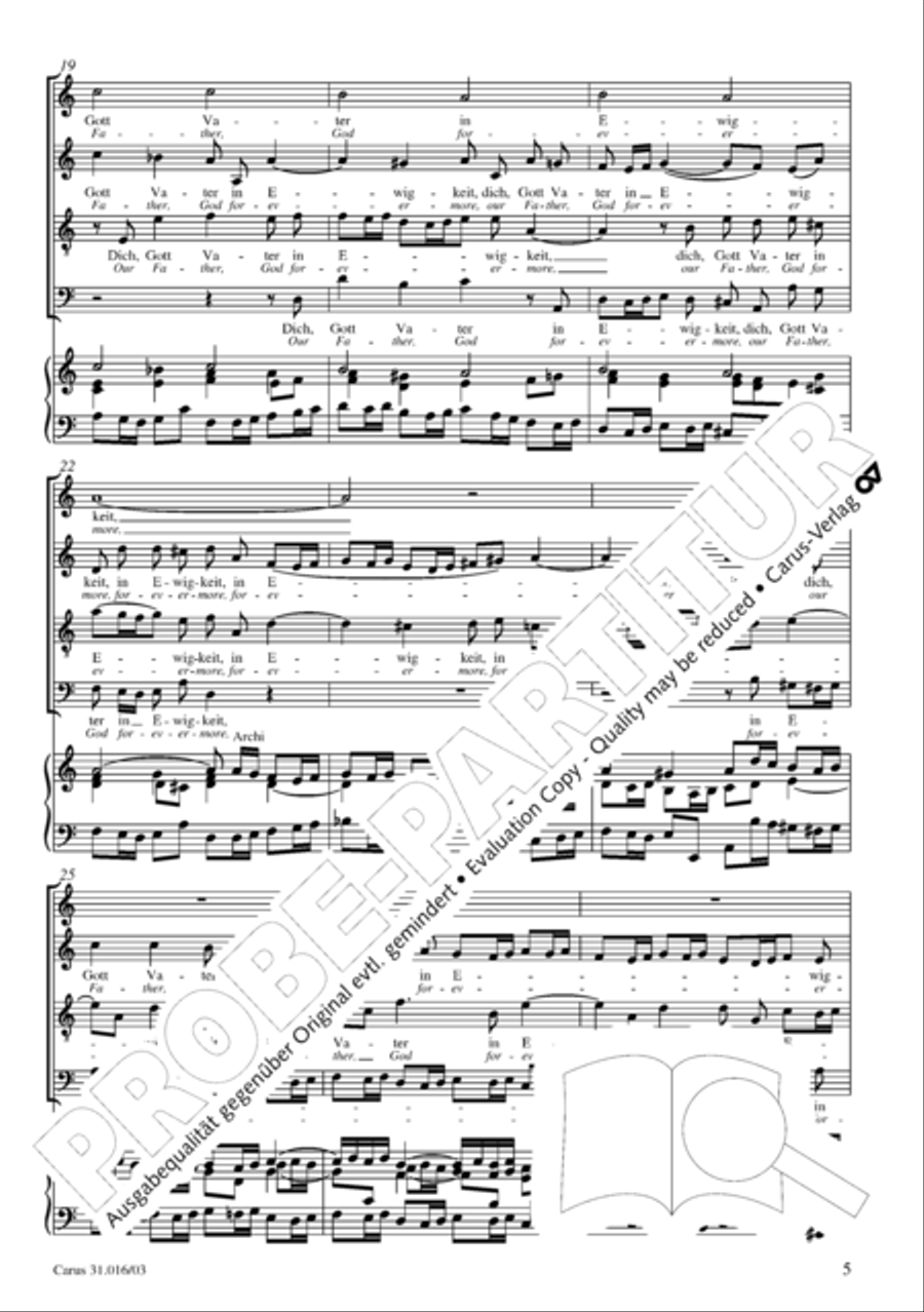 Lord God, thy praise we sing (Herr Gott, dich loben wir) ATB scores gallery preview page 6