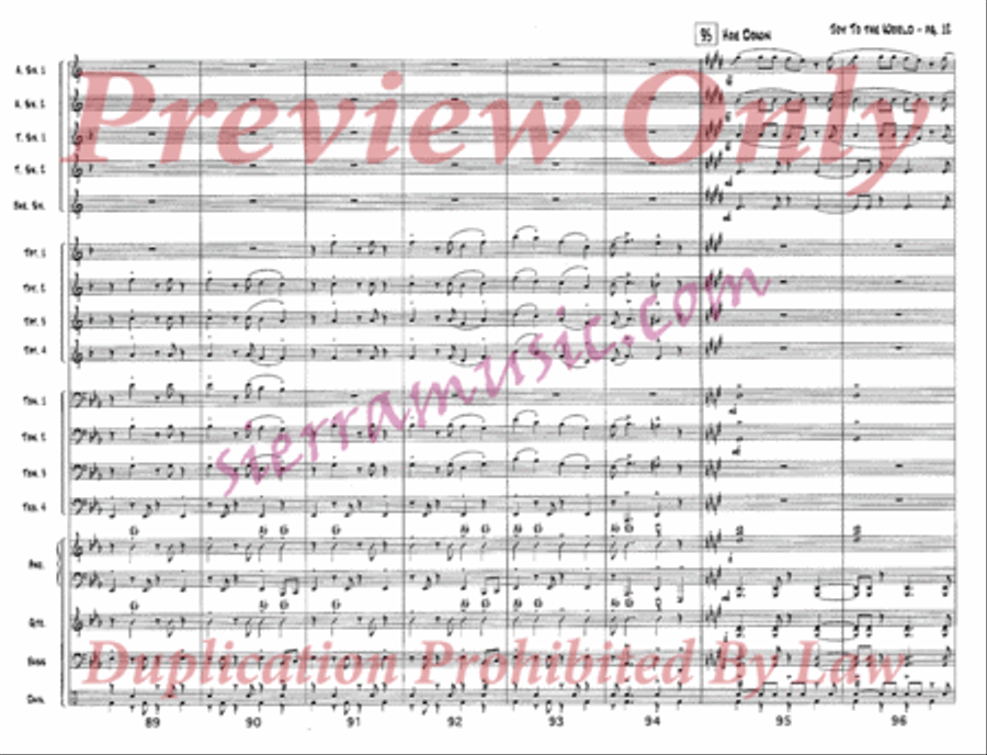 Joy to the World Jazz Ensemble scores gallery preview page 13