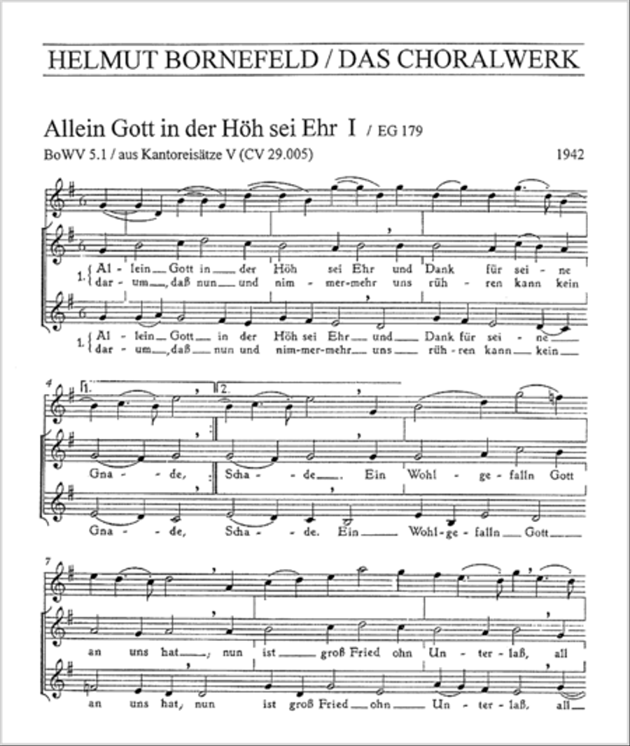 To God on high alone be praised (Allein Gott in der Hoh sei Ehr) SSAA scores gallery preview page 6