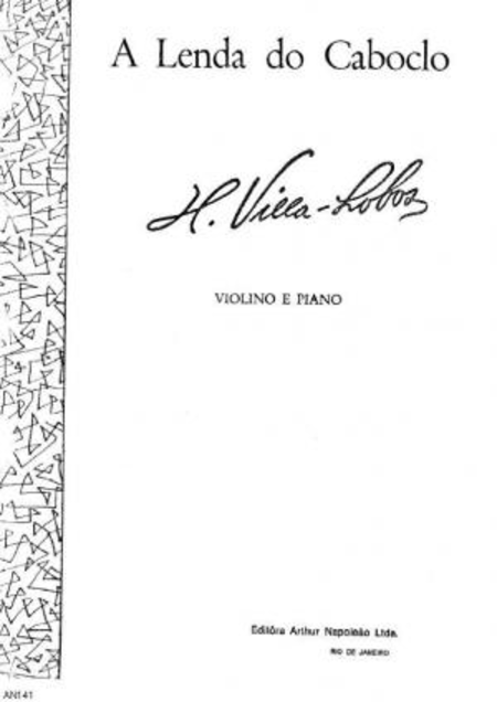 A lenda do caboclo : para violino e piano, 1920