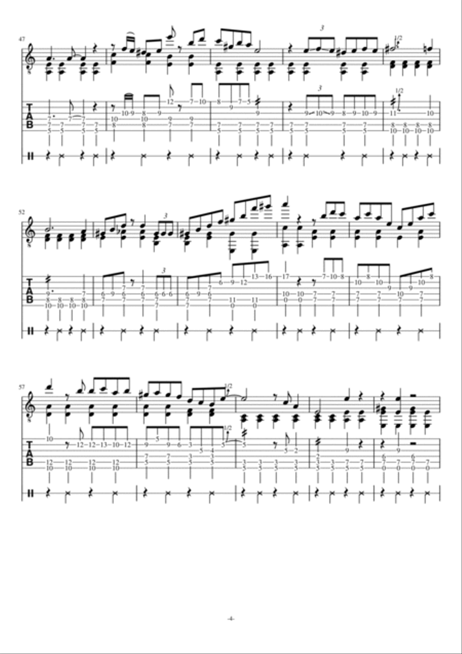 Minor Swing Minor Swing Acoustic Guitar scores gallery preview page 4