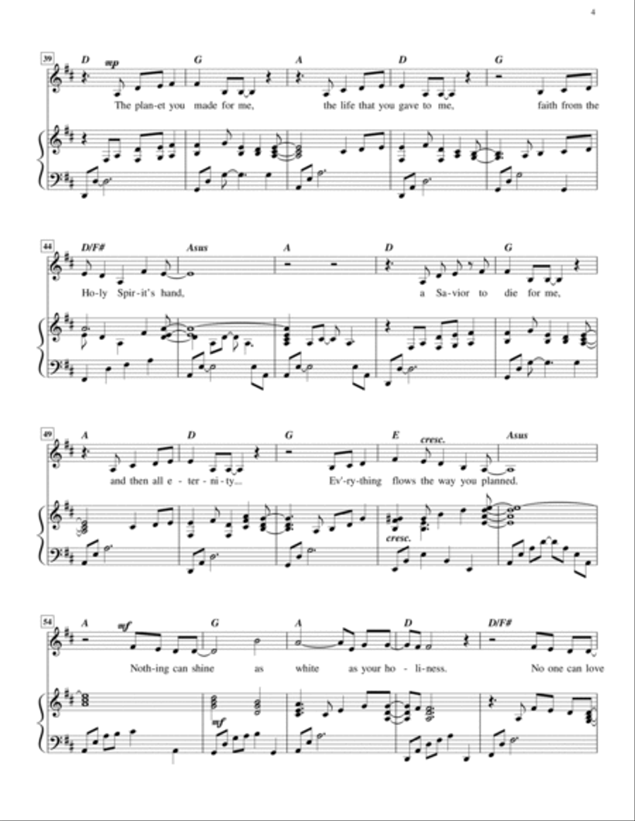 Nothing More Wonderful (low voice) Low Voice scores gallery preview page 4