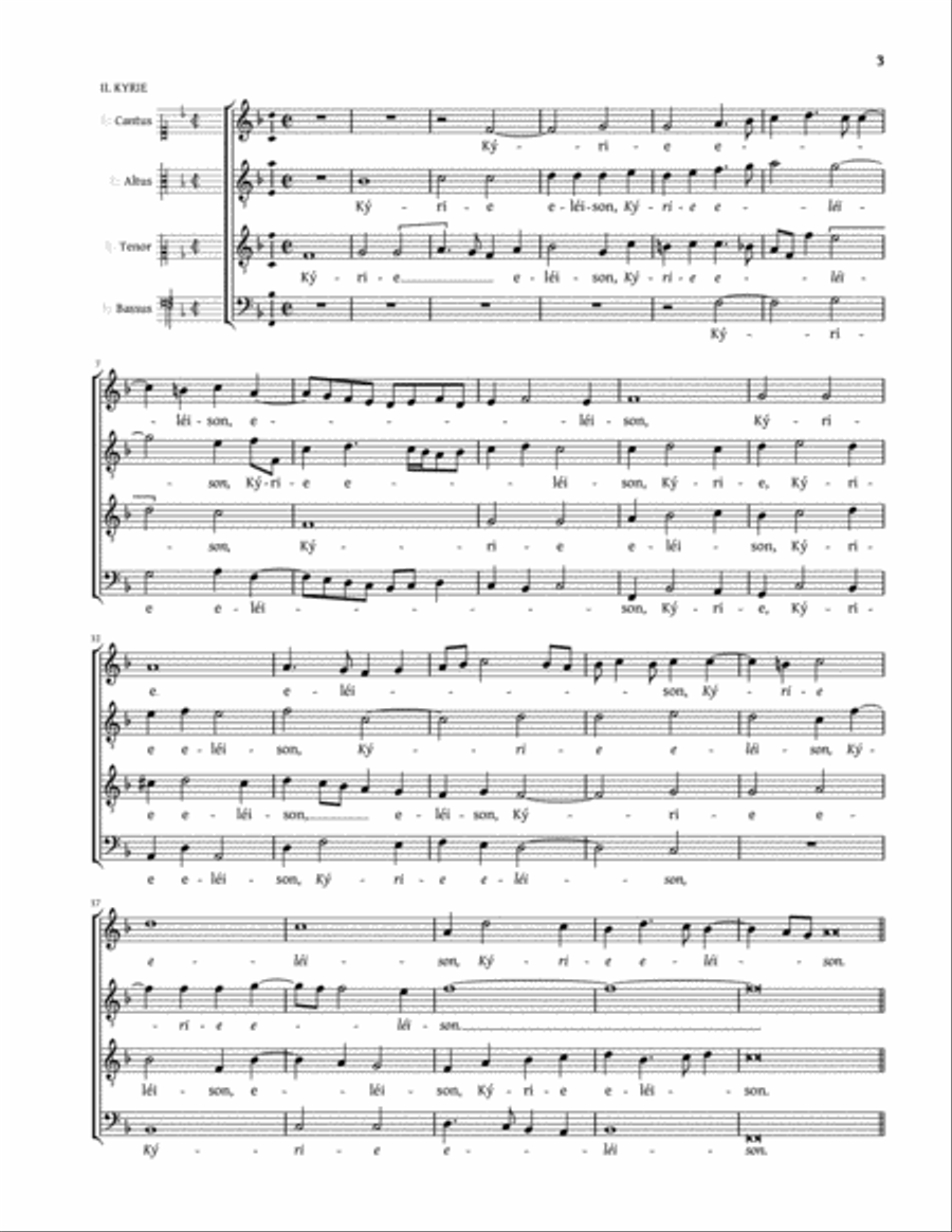 Missa pro defunctis (Amon) 4-Part scores gallery preview page 3