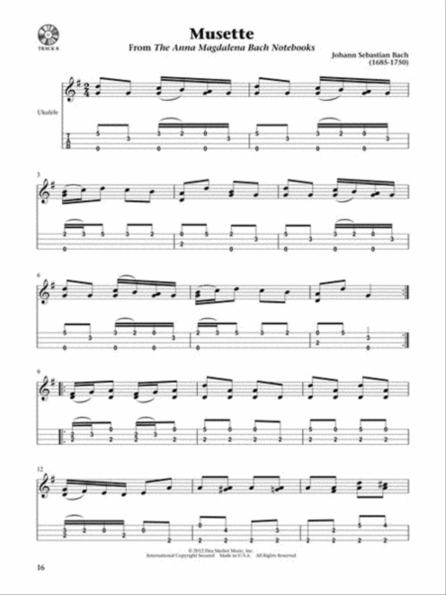 The Baroque Ukulele Guitar Tablature scores gallery preview page 6