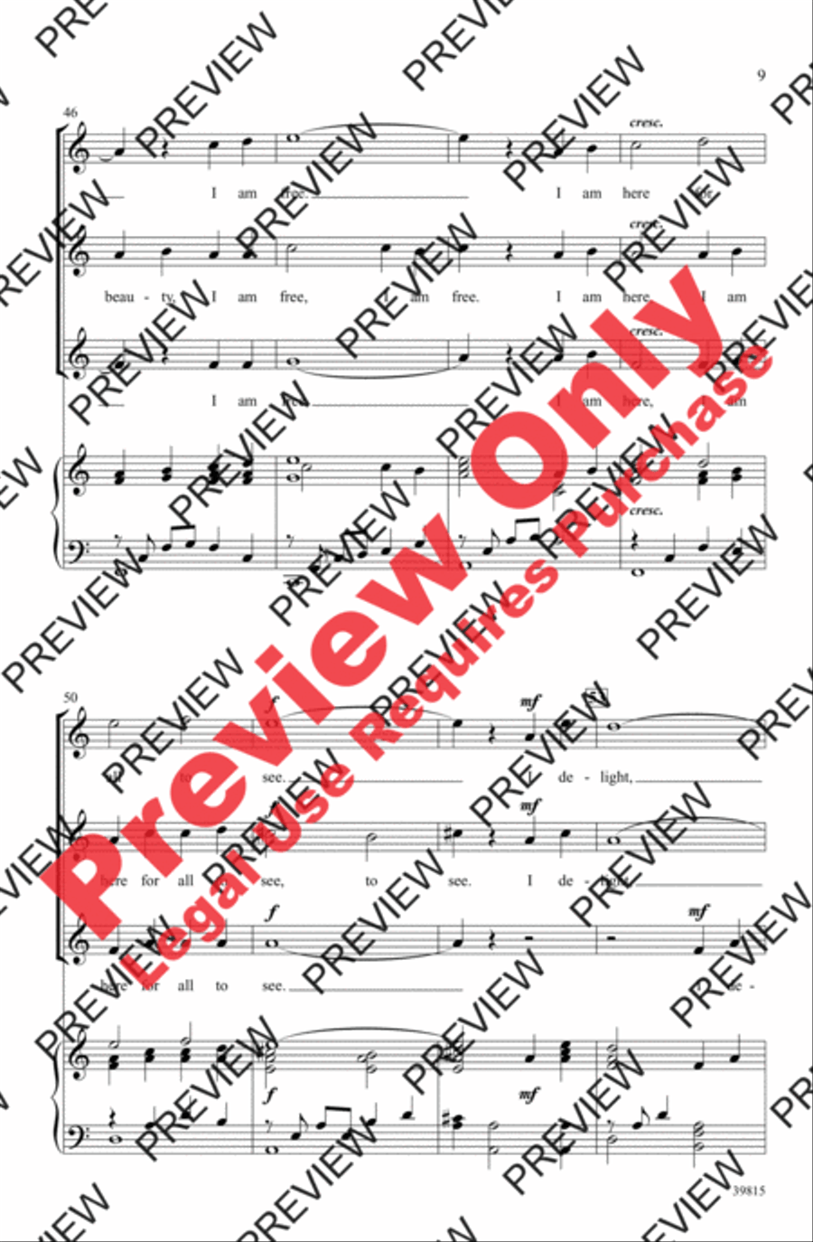 Beauty Women's Choir scores gallery preview page 9