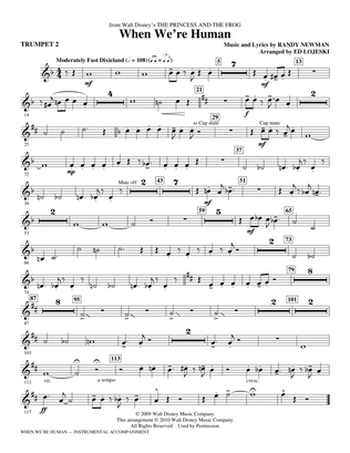 When We're Human (from The Princess And The Frog) - Bb Trumpet 2