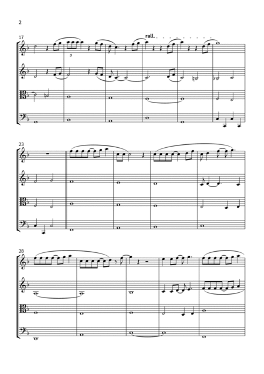 Part Of Your World (reprise) String Quartet scores gallery preview page 2