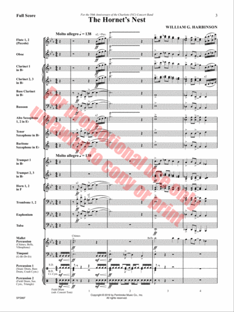 The Hornet's Nest Concert Band scores gallery preview page 4