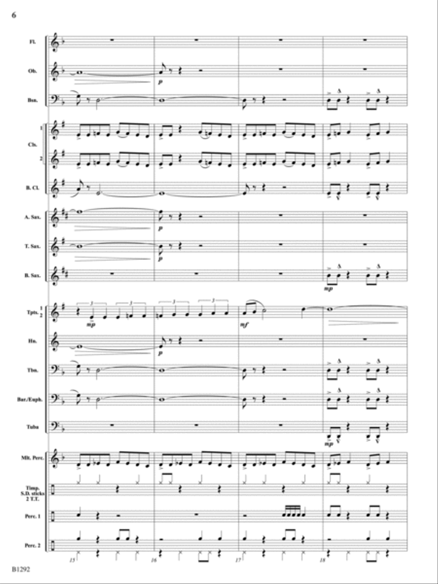 Sentinels: Score Concert Band scores gallery preview page 6