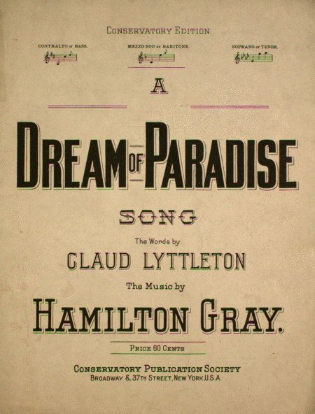 A Dream of Paradise. Song
