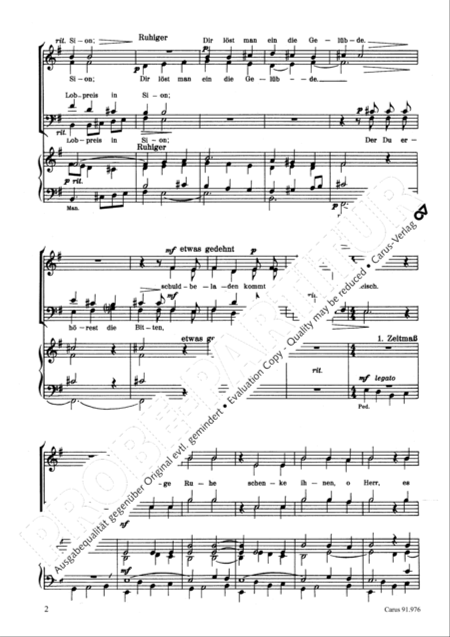 Deutsche Totenmesse 4-Part scores gallery preview page 3