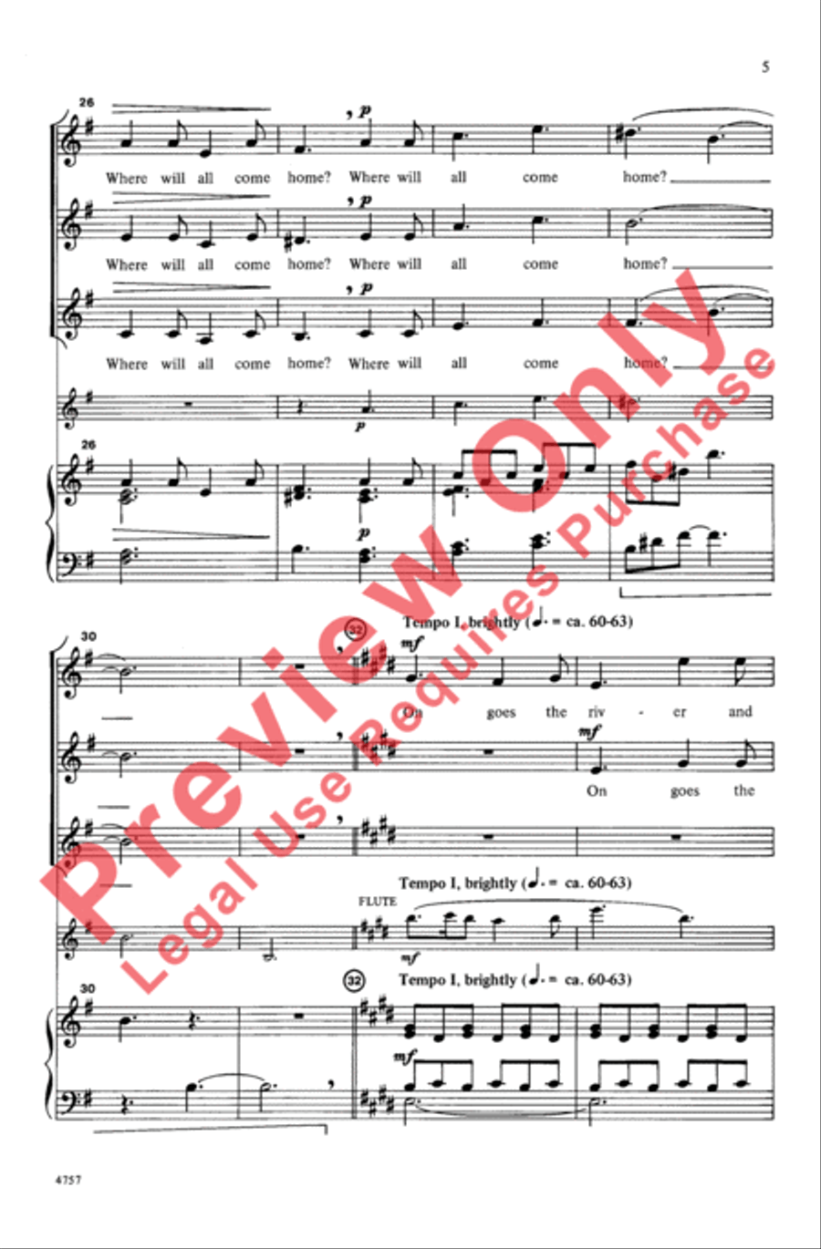 Where Go the Boats? Women's Choir scores gallery preview page 5