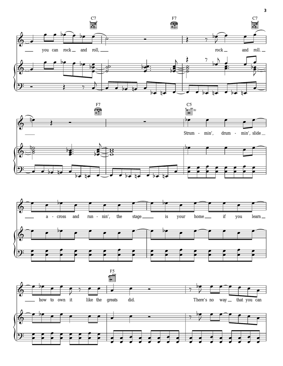 Heart And Soul (from Camp Rock 2) Piano, Vocal, Guitar scores gallery preview page 3