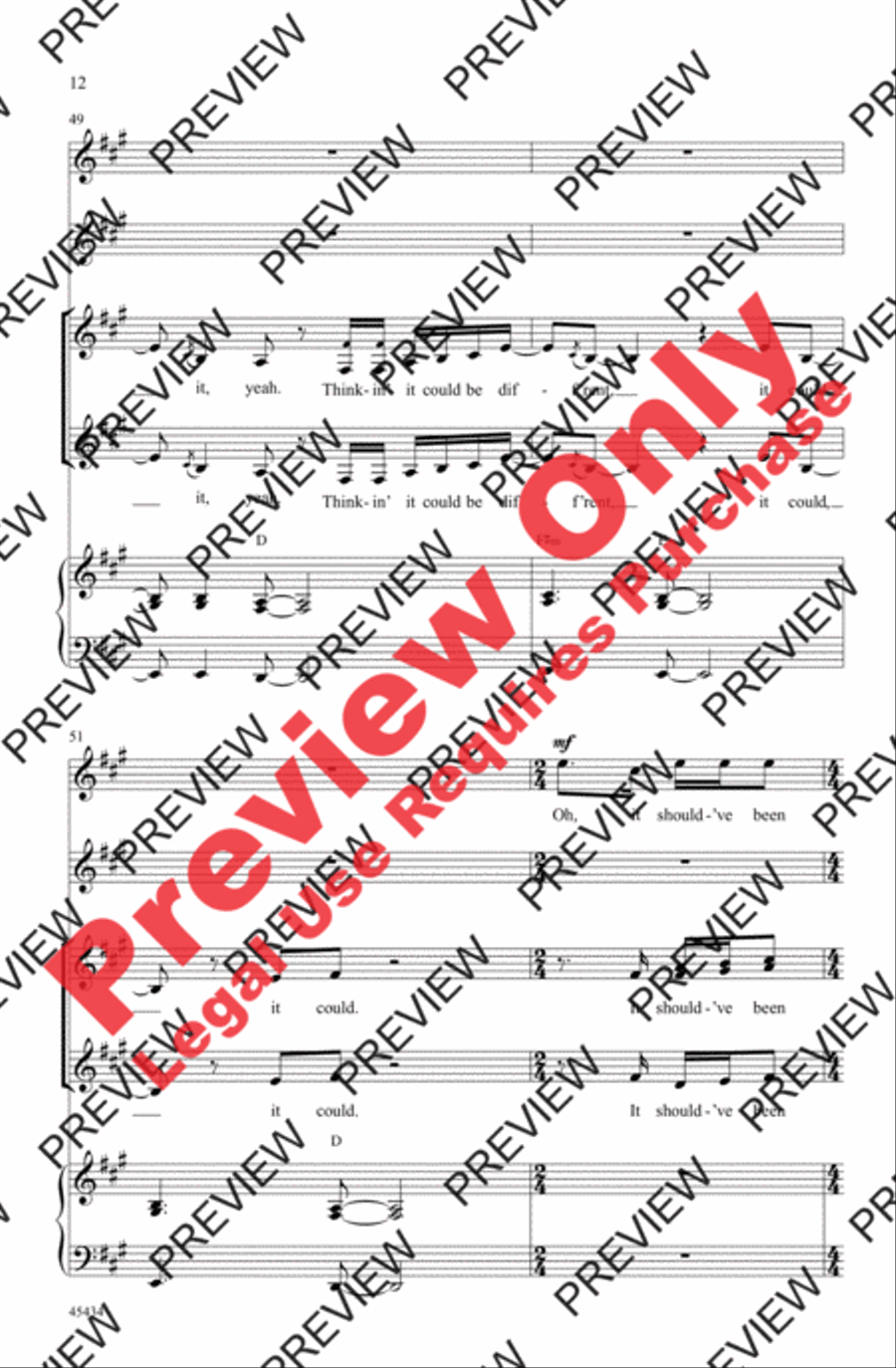 Should've Been Us Women's Choir scores gallery preview page 12