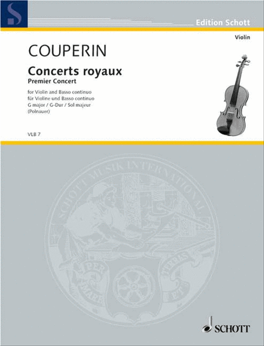 Concerts royaux Violin scores gallery preview page 1