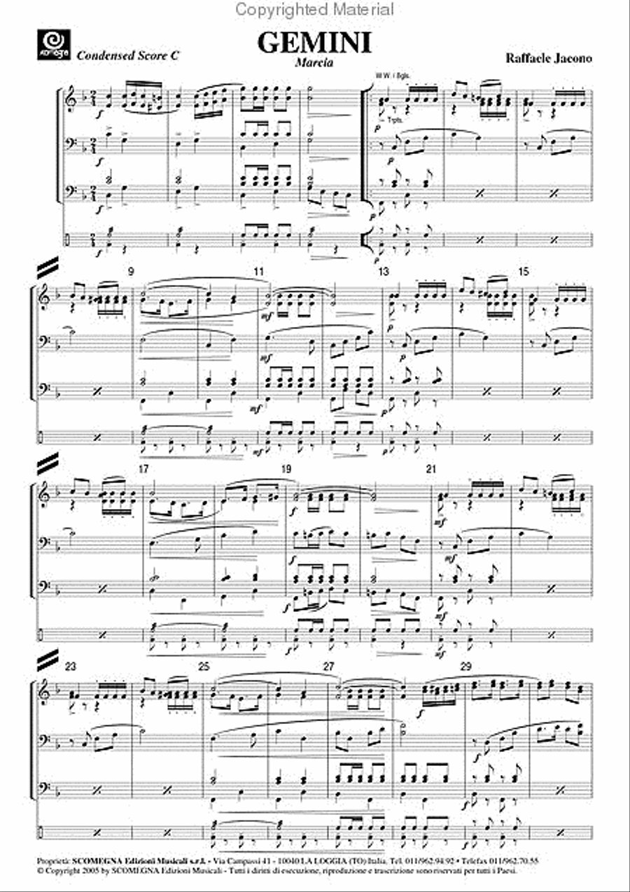 Red Book Vol. 1 - 24 Marches Marching Band scores gallery preview page 16