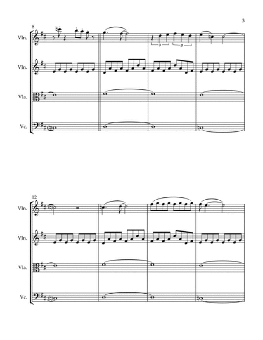 Lady String Quartet scores gallery preview page 5
