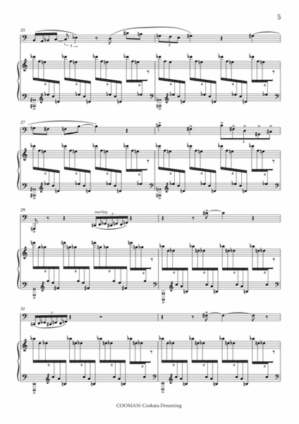 Carson Cooman - Coskata Dreaming (2008) for bass trombone and piano