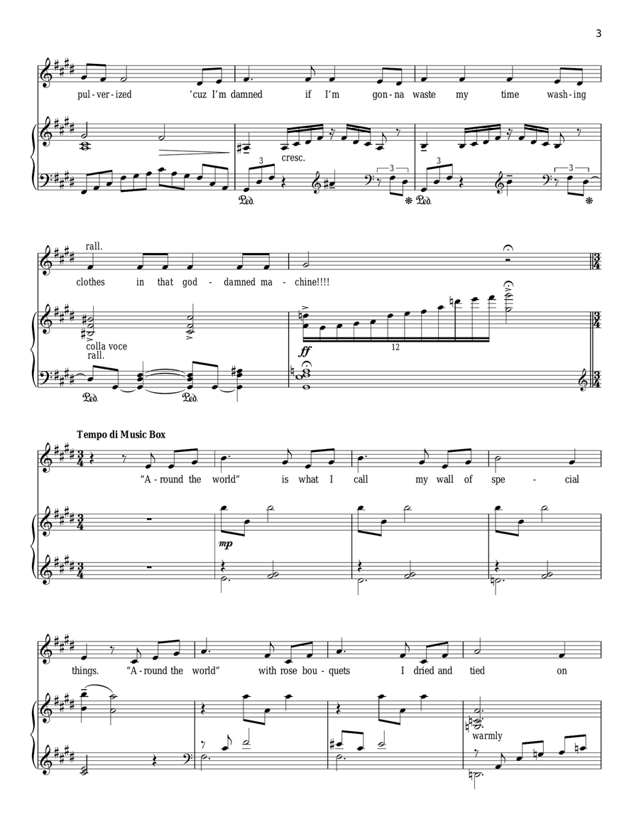 Around The World Around The World Piano, Vocal scores gallery preview page 3